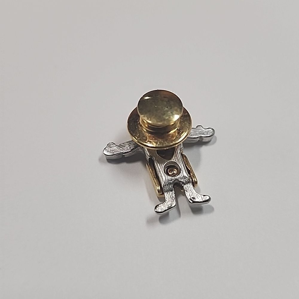 Child Heart Gold and Silver Tone Vintage Lapel Pin - Picture 2 of 2